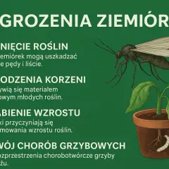 Ziemiórki szkodzą roślinom, uszkadzając korzenie i pędy. Larwy ziemiórek mogą osłabić wzrost roślin i sprzyjać chorobom grzybowym.