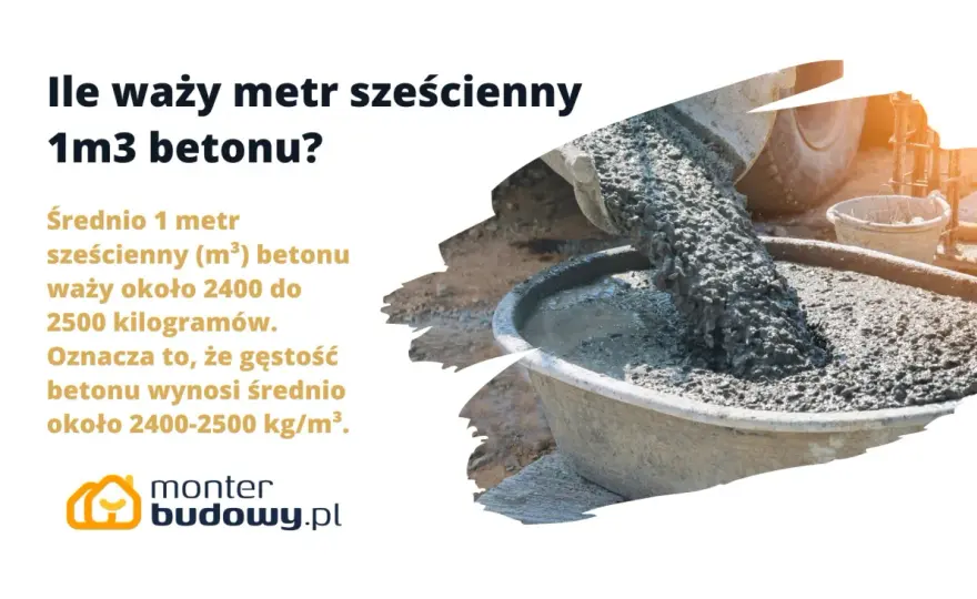 Ile waży m3 betonu? Oblicz masę i uniknij błędów!