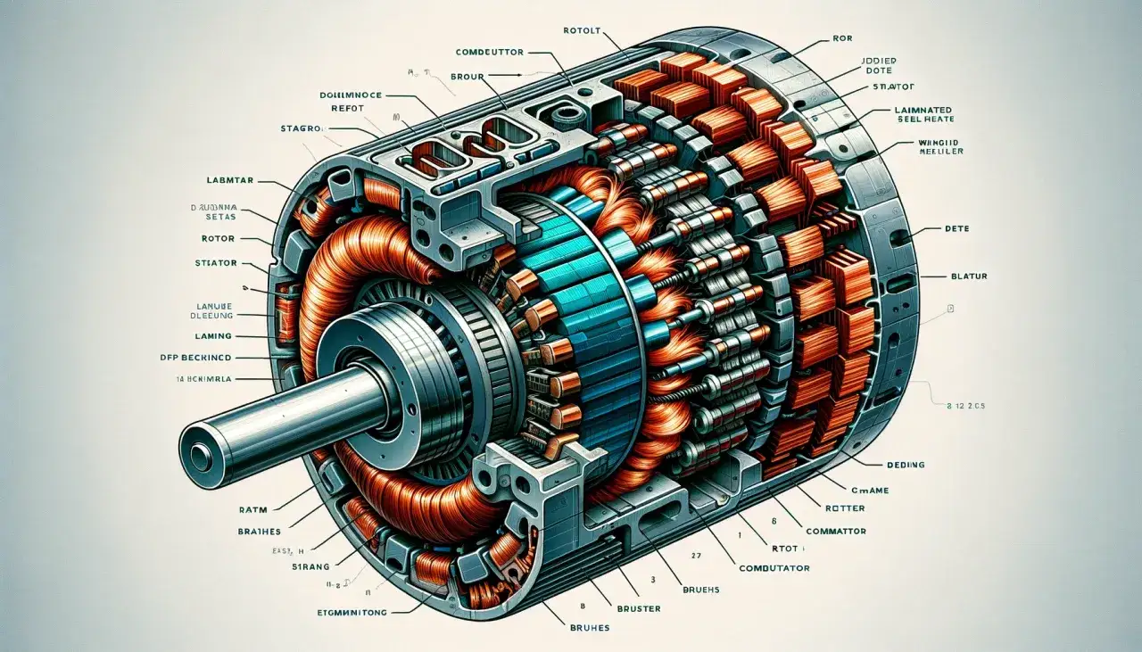 kosiarka elektryczna silnik indukcyjny vs szczotkowy schemat budowy