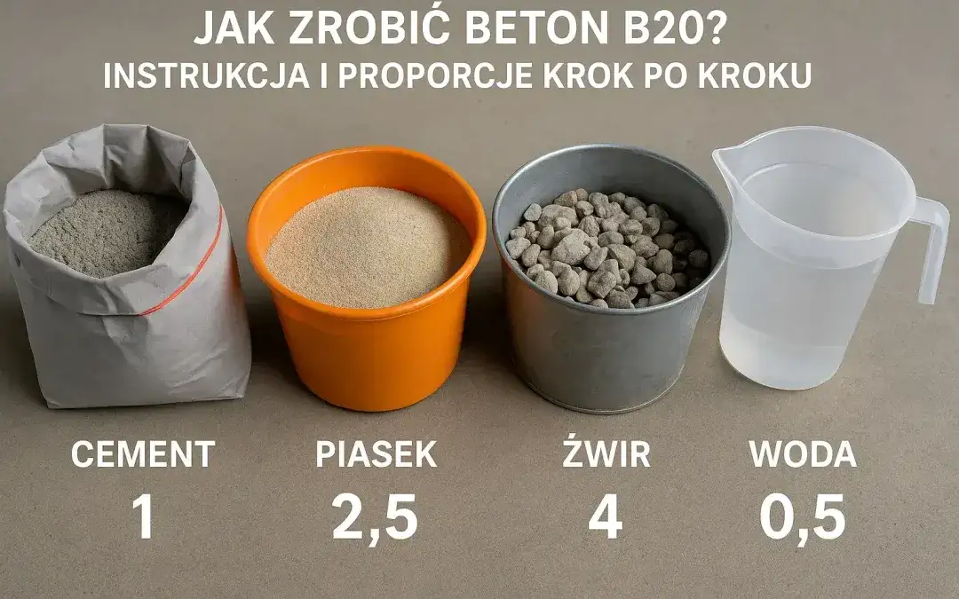 Proporcje betonu B20
